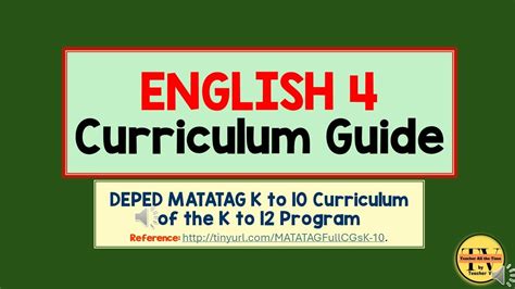 english curriculum guide deped.